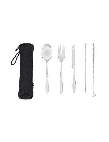 Set de Couverts Personnalisés Sinix Matières : acier inoxydable Couleurs : argenté