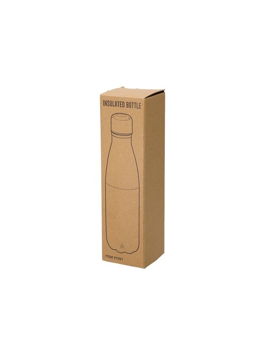 Bidon Thermique Éco-responsable de 1,5 L - Fanox Couleurs : noir Matières : acier inoxydable recyclé goodies entreprise design