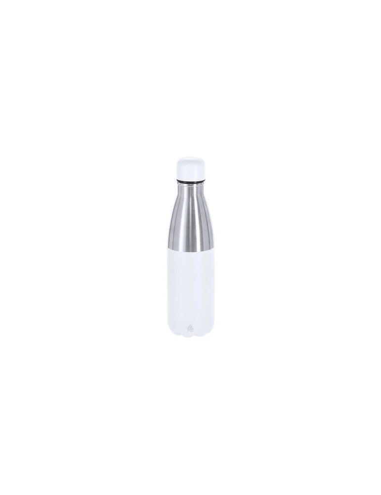 Bidon Thermique Éco-responsable de 1,5 L - Fanox Couleurs : noir Matières : acier inoxydable recyclé objet publicitaire robuste