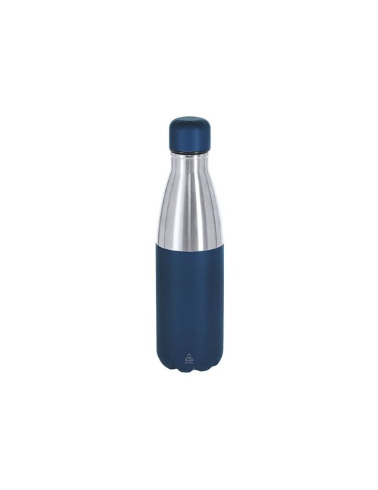 Bidon Thermique Éco-responsable de 1,5 L - Fanox Couleurs : noir Matières : acier inoxydable recyclé marquage couleur éclatante