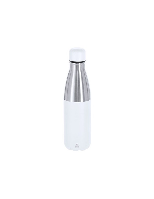Bidon Thermique Éco-responsable de 1,5 L - Fanox Couleurs : blanc Matières : acier inoxydable recyclé personnalisable avec votre