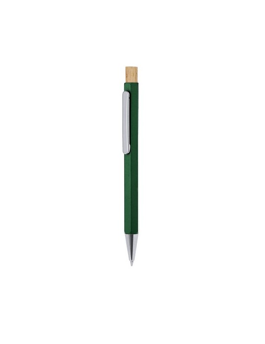 Stylo Personnalisé Éco-responsable Neglyr Matières : aluminium recyclé  Couleurs : vert impression haute définition