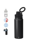 Bidon Thermique Éco-responsable Personnalisé Stork Couleurs : noir Matières : acier inoxydable recyclé personnalisable avec votr