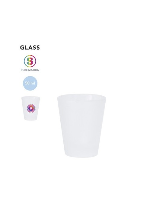 Verre à Shooter Éco-responsable Sublimation Nesan Matières : verre Couleurs : transparent personnalisable avec votre logo