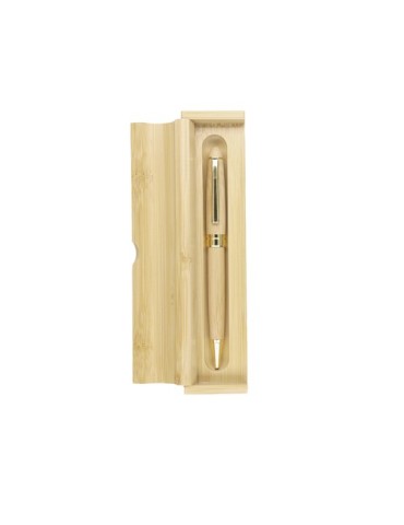 Stylo publicitaire personnalisé Holan Matières : bambou Couleurs : naturel