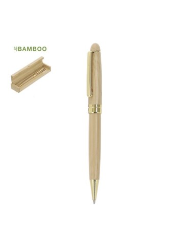 Stylo publicitaire personnalisé Holan Matières : bambou Couleurs : naturel 2