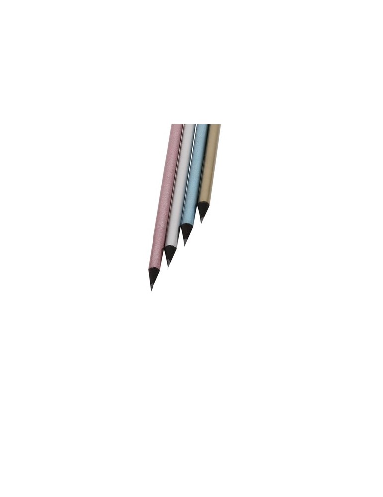 Crayon publicitaire personnalisé Lekar Matières : bois Couleurs : argenté objet promo petit budget