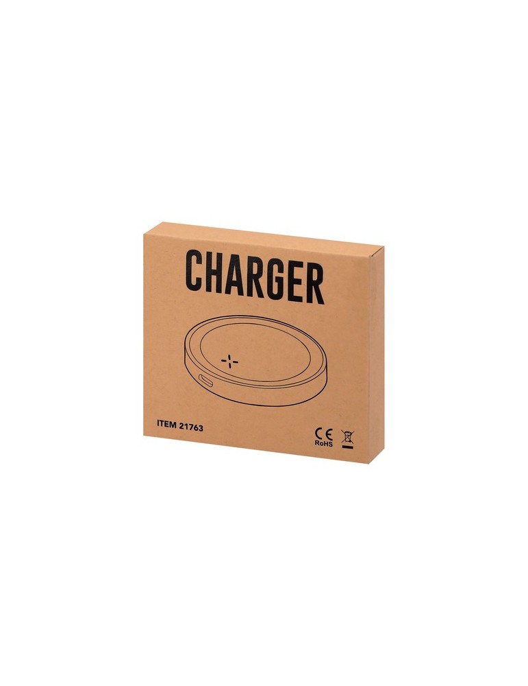Chargeur  personnalisé Vilof Matières : ABS recyclé Couleurs : blanc cadeau collaborateur premium