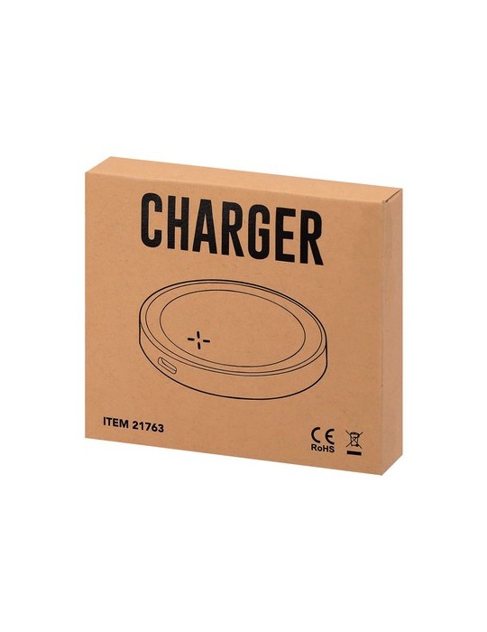 Chargeur  personnalisé Vilof Matières : ABS recyclé Couleurs : blanc cadeau collaborateur premium