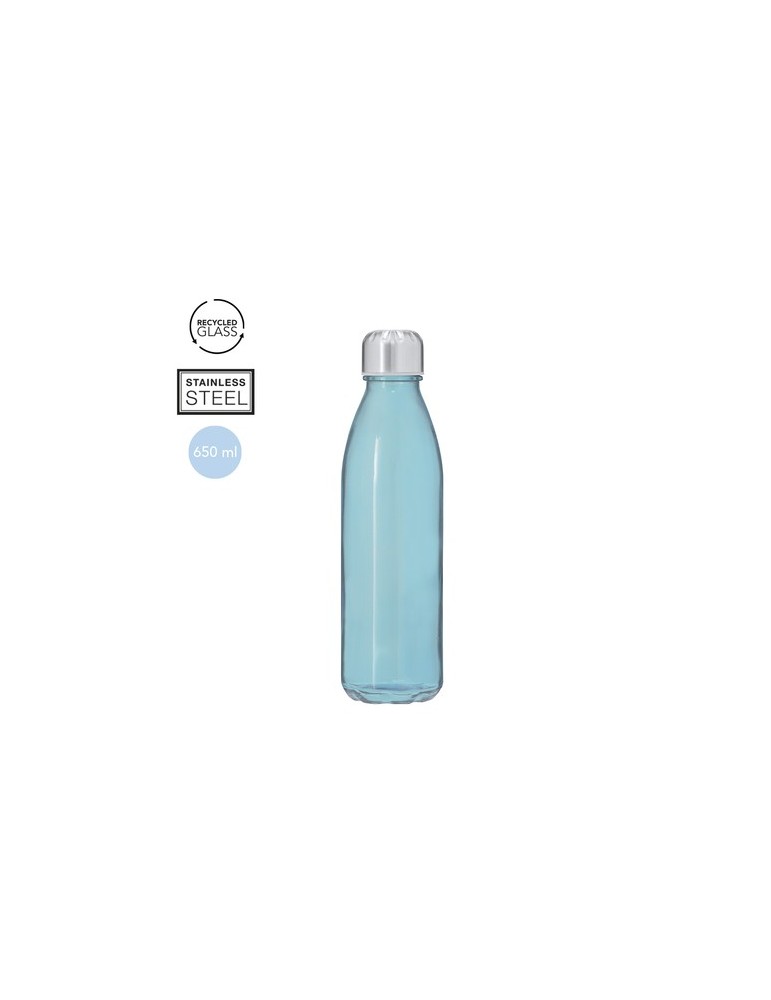 Bidon  personnalisé Kamby Matières : acier inoxydable Couleurs : bleu marquage laser ultra précis