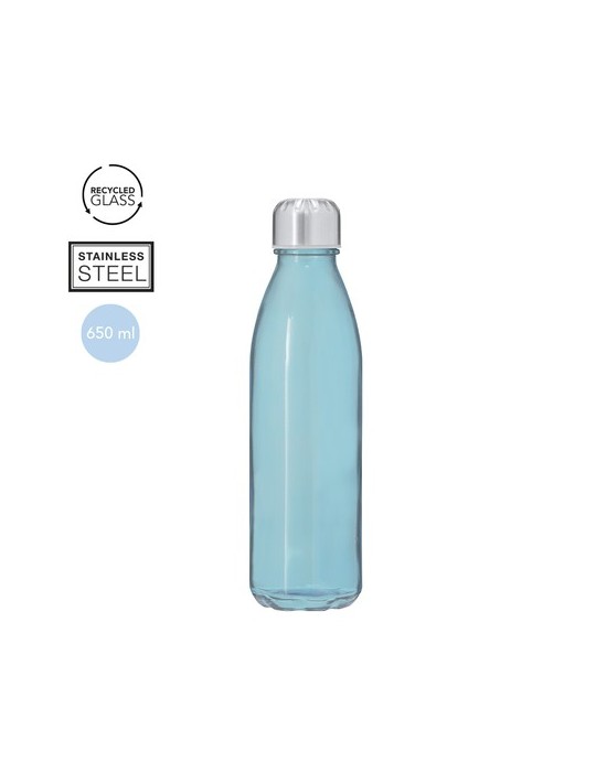Bidon  personnalisé Kamby Matières : acier inoxydable Couleurs : bleu marquage laser ultra précis