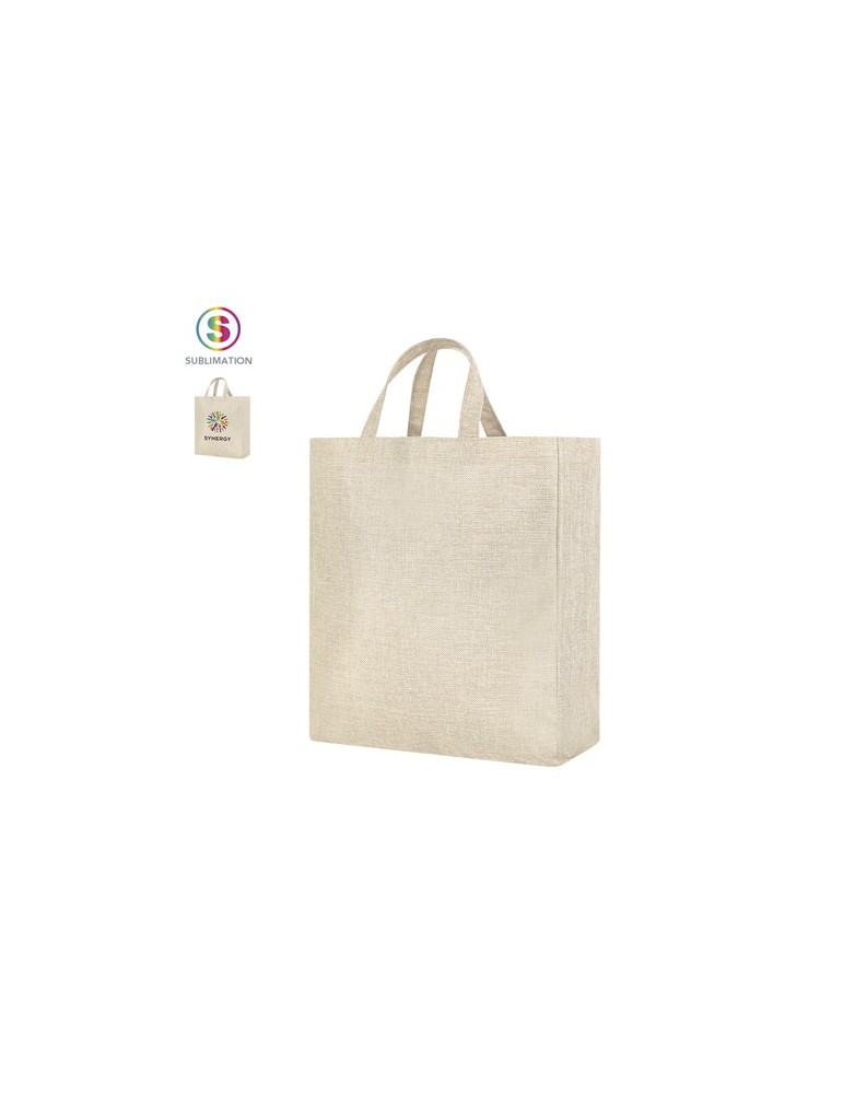 Sac publicitaire personnalisé Sublimation Myrena Matières : polyester Couleurs : naturel personnalisable avec votre logo