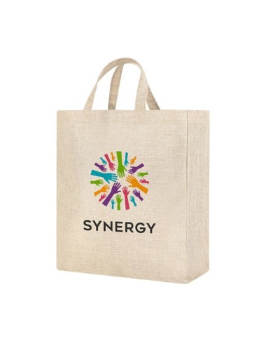 Sac publicitaire personnalisé Sublimation Myrena Matières : polyester Couleurs : naturel cadeau entreprise pas cher