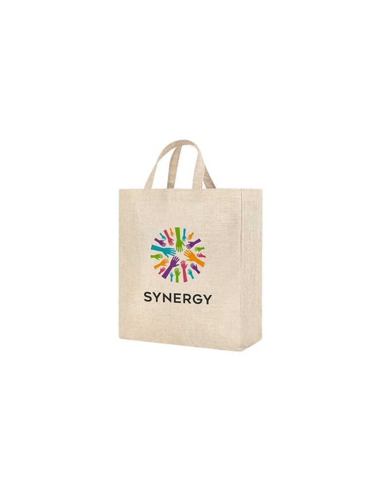 Sac publicitaire personnalisé Sublimation Myrena Matières : polyester Couleurs : naturel cadeau entreprise pas cher