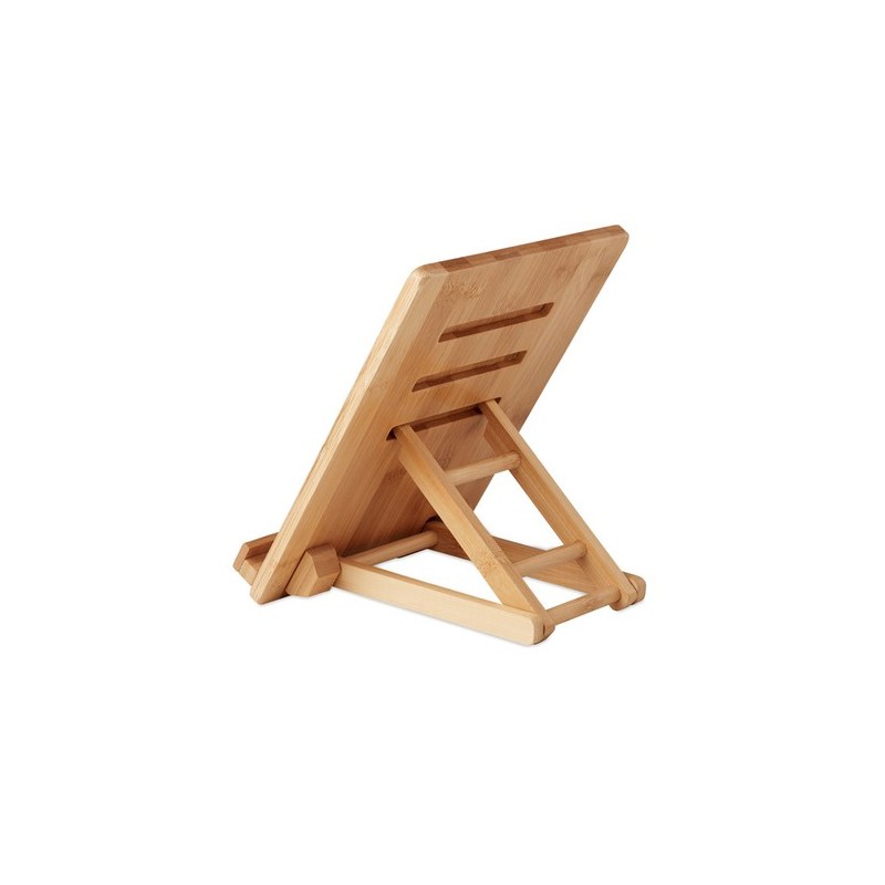 Support pratique en bambou pour tablette - TUANUI Matières : bambou Couleurs : bois personnalisable avec votre logo