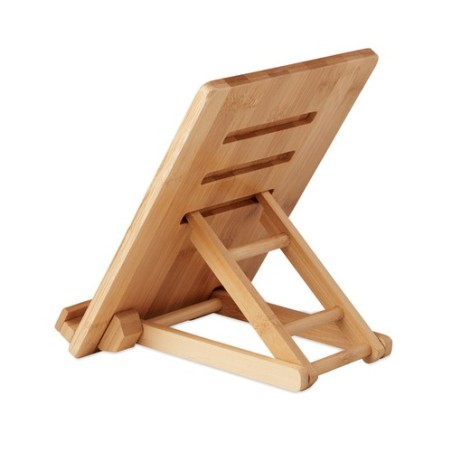 Support pratique en bambou pour tablette - TUANUI Matières : bambou Couleurs : bois personnalisable avec votre logo