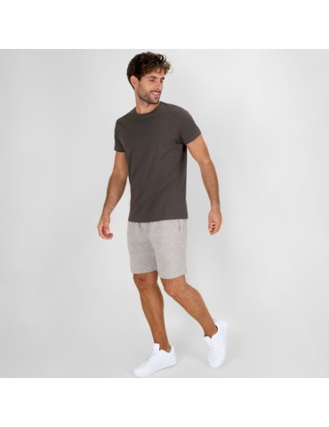 Short publicitaire personnalisé Raffy Matières : coton Taille textile : M Couleurs : gris objet promo petit budget