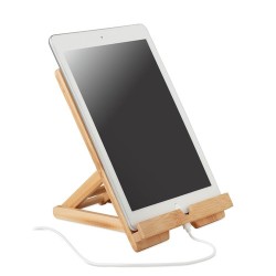 Support pratique en bambou pour tablette - TUANUI Matières : bambou Couleurs : bois cadeau entreprise pas cher