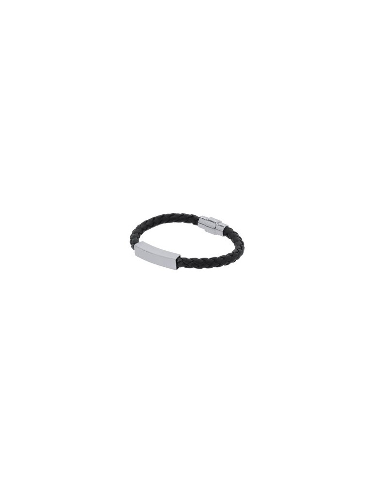 Bracelet personnalisé en cuir avec gravure Karasef