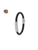 Bracelet personnalisé en cuir avec gravure Karasef personnalisable avec votre logo