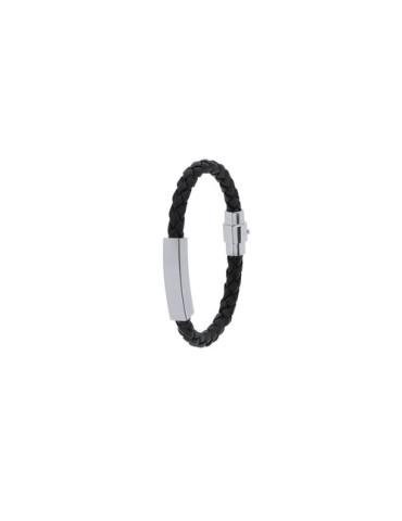 Bracelet personnalisé en cuir avec gravure Karasef cadeau entreprise pas cher