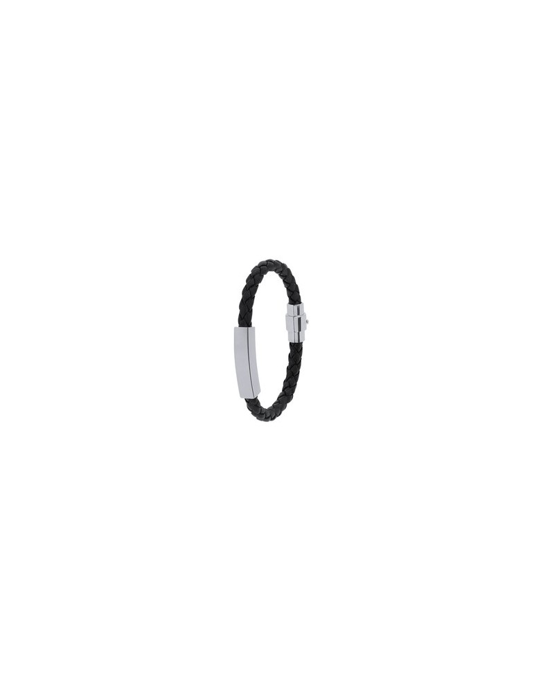 Bracelet personnalisé en cuir avec gravure Karasef cadeau entreprise pas cher