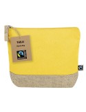 Nécessaire  Fairtrade Thilo Matières : coton Couleurs : jaune personnalisable avec votre logo