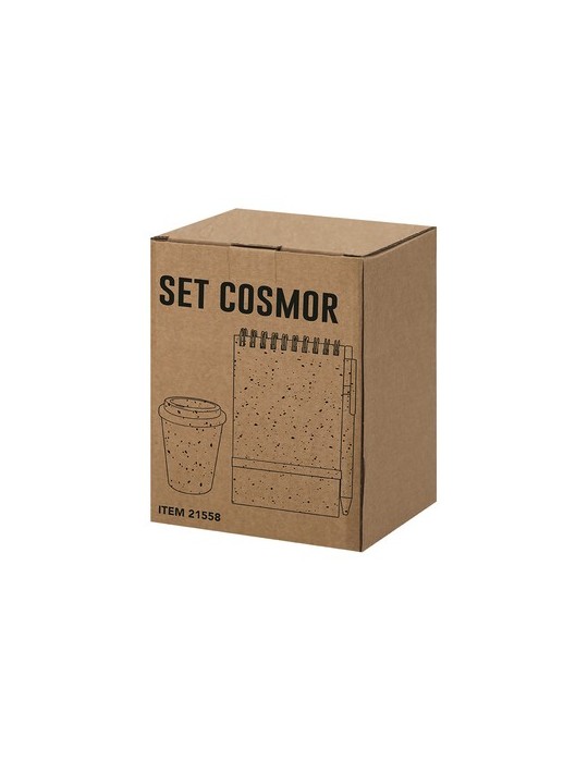 Set publicitaire personnalisé Cosmor Couleurs : naturel objet promotionnel éco-responsable