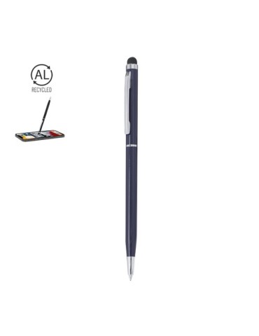 Stylet Bille personnalisable  Winker Matières : aluminium recyclé  Couleurs : bleu marine 2