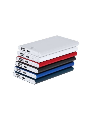 Power Bank  personnalisé Backen Matières : aluminium recyclé  Couleurs : argenté cadeau affaires élégant