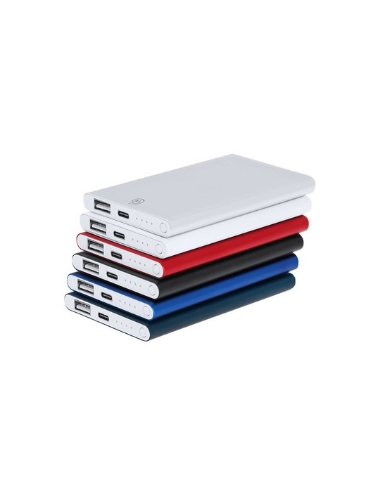 Power Bank  personnalisé Backen Matières : aluminium recyclé  Couleurs : argenté cadeau affaires élégant