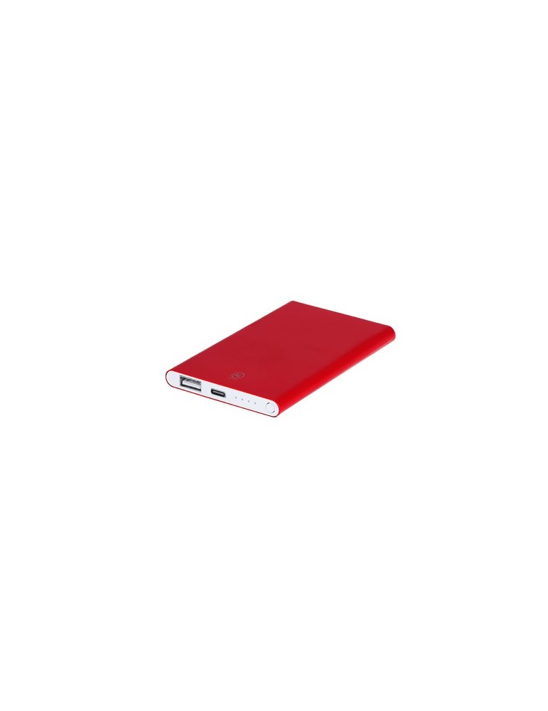 Power Bank  personnalisé Backen Matières : aluminium recyclé  Couleurs : argenté impression haute définition