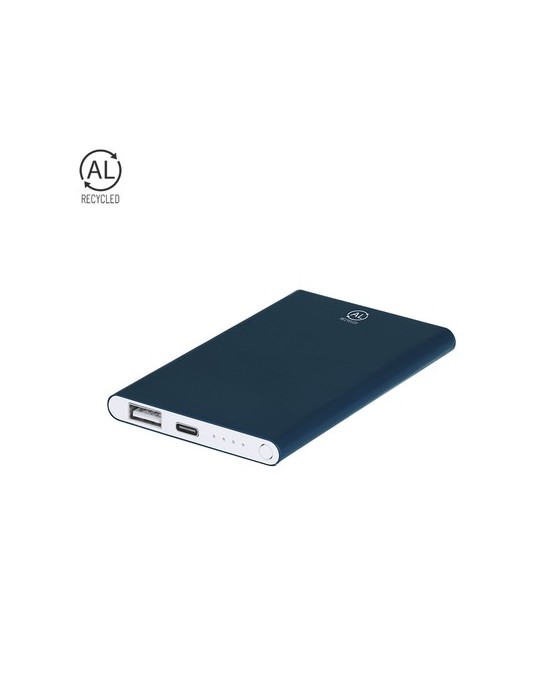 Power Bank  personnalisé Backen Matières : aluminium recyclé  Couleurs : blanc cadeau collaborateur premium