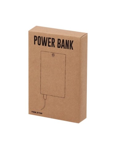 Power Bank  personnalisé Backen Matières : aluminium recyclé  Couleurs : noir cadeau entreprise pas cher
