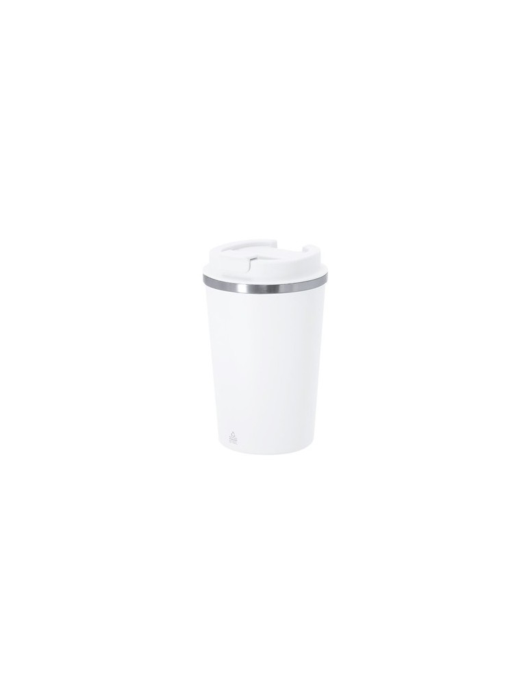 Verre publicitaire thermique Thira Matières : céramique Couleurs : blanc personnalisable avec votre logo