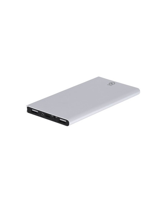 Power Bank  Barrols - Chargeur portable 10000mAh Matières : aluminium recyclé  Couleurs : argenté