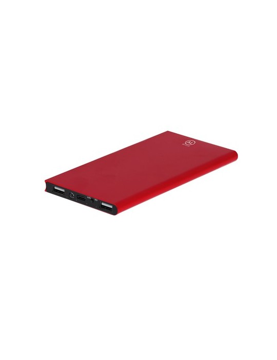Power Bank  Barrols - Chargeur portable 10000mAh Matières : aluminium recyclé  Couleurs : argenté marquage couleur éclatante