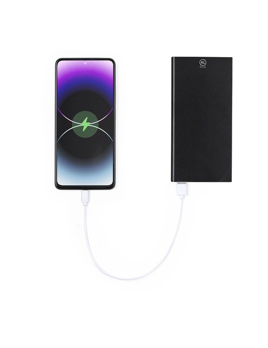 Power Bank  Barrols - Chargeur portable 10000mAh Matières : aluminium recyclé  Couleurs : bleu cadeau affaires élégant