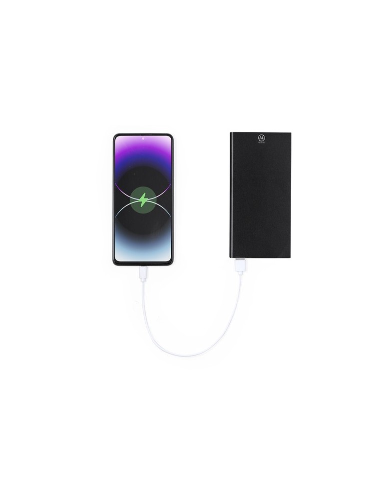 Power Bank  Barrols - Chargeur portable 10000mAh Matières : aluminium recyclé  Couleurs : rouge goodies personnalisé en stock