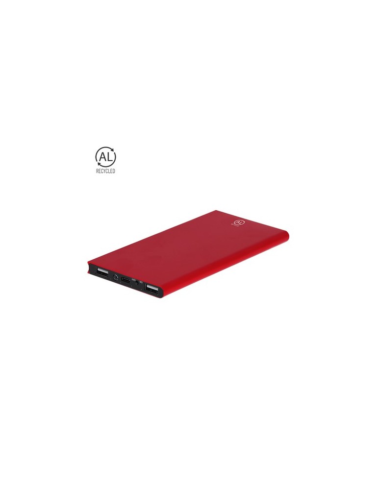Power Bank  Barrols - Chargeur portable 10000mAh Matières : aluminium recyclé  Couleurs : noir objet promotionnel éco-responsabl