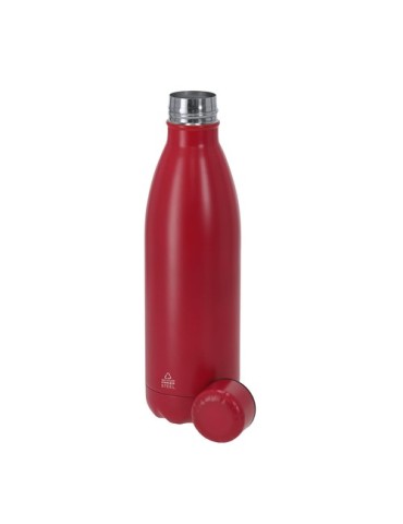Bidon  personnalisé Brendan Couleurs : argenté Matières : acier inoxydable recyclé marquage laser ultra précis