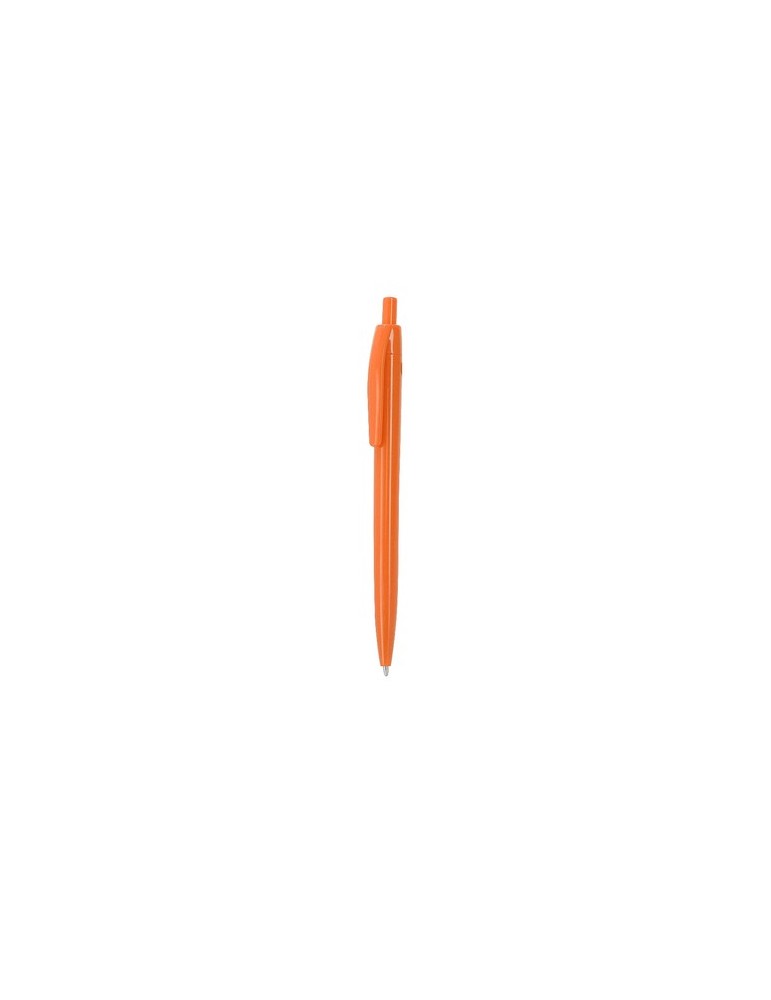 Stylo pratique Dinor Matières : ABS recyclé Couleurs : rouge impression logo haute qualité
