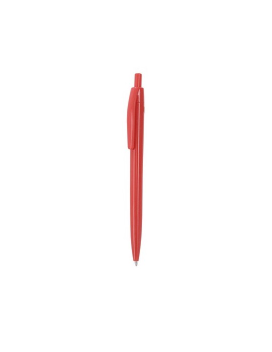 Stylo pratique Dinor Matières : ABS recyclé Couleurs : orange impression logo haute qualité