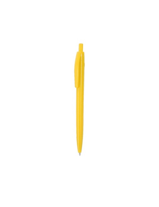 Stylo pratique Dinor Matières : ABS recyclé Couleurs : orange impression haute définition