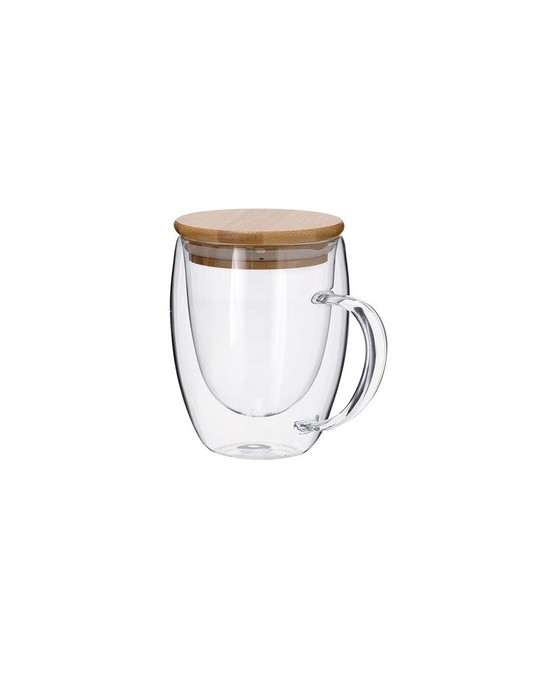 Tasse Thermique Pratique Helmar Matières : bambou Couleurs : naturel cadeau entreprise pas cher