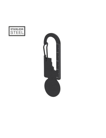 Multi Outils Polyvalent Basarik Matières : acier inoxydable Couleurs : noir 2