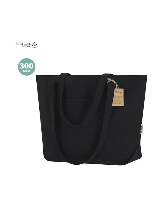 Sac pratique Mulon Couleurs : noir Matières : toile recyclée personnalisable avec votre logo
