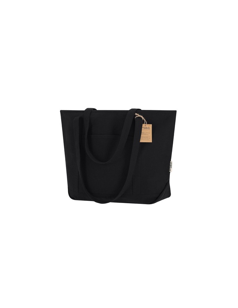Sac pratique Mulon Couleurs : noir Matières : toile recyclée cadeau entreprise pas cher