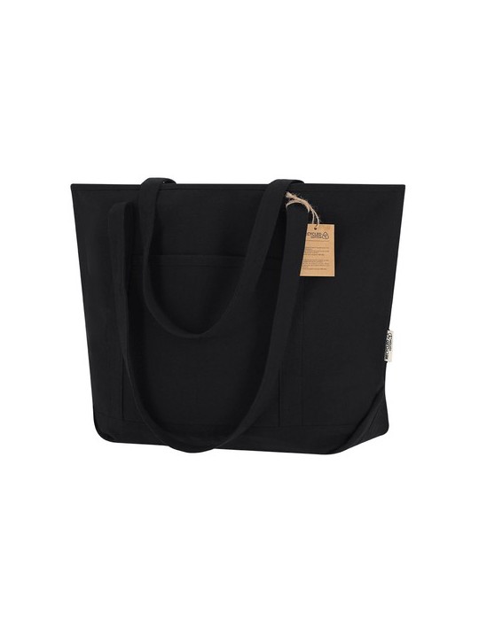 Sac pratique Mulon Couleurs : noir Matières : toile recyclée cadeau entreprise pas cher