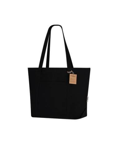 Sac pratique Mulon Couleurs : noir Matières : toile recyclée goodies publicitaire événementiel
